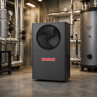 Pompe à chaleur air-eau intégrée à cascade haute température 14KW Max 95°C, ventilateur DC, R32+R515B, haute efficacité, sans réservoir, pour usage domestique