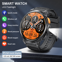 Reloj Inteligente LIGE BWK66 (10 Días de Batería) para Hombre, Contesta Llamadas, Linterna LED, Música, Monitor de Actividad Física, Compatible con Android e iOS