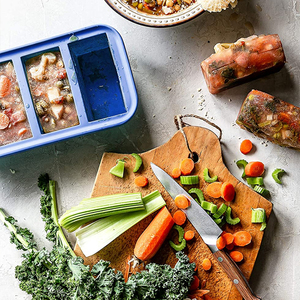 Bữa ăn Prep bao bì thực phẩm 2 ngăn microwavable Silicone <span class=keywords><strong>container</strong></span> thực phẩm dùng một lần ăn trưa hộp - Product Image 4