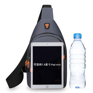 Jingpin Bolso de pecho para hombre, tela Oxford, gris, portátil, bandolera, para uso diario, primavera 2026 - Product Image 1