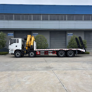 Camión Shacman 8x4 de 38 Toneladas, Plataforma Baja de 25 Toneladas, Grúa Articulada con Rampas Traseras y Chasis Reforzado, Precio de Fábrica - Product Image 3