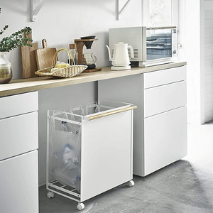 Thùng Rác Phân Loại Ba Ô Đơn Giản Giá Đựng Thùng Rác Có Thể Di Chuyển Được Cho Nhà Bếp Giá Phân Loại Rác Khô Và Ướt - Product Image 2