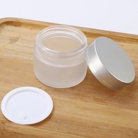 Vente flash : pots cosmétiques en verre transparent pour crème ou pommade, 1 oz, 2 oz, 4 oz, 8 oz, pour contenants cosmétiques de 30 ml avec couvercles en aluminium