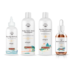 Lidercare – Kit de shampoing <span class=keywords><strong>et</strong></span> après-shampoing, deux ensembles, pour la croissance des cheveux, hydratant, pour améliorer le séchage des cheveux, pointes fourchues, Anti-chute - Product Image 4