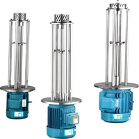 Homogénéisateur mélangeur pneumatique à dispersion rapide pour cosmétiques et réservoir de mélange pour cosmétiques, savon liquide, mélangeur à cisaillement élevé