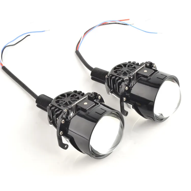 自動照明システム超高輝度車LEDプロジェクターレンズIP68OEMメーカー3インチBiLEDプロジェクターレンズ