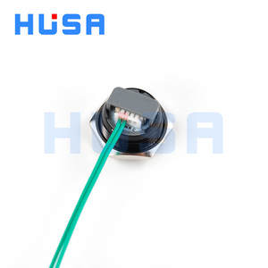 زر ضغط معدني قصير للغاية 16 مم مع مؤشر LED وخاصية إعادة الضبط الذاتي 1 أمبير 24 فولت IP65/IP67 1NO للأجهزة المنزلية - Product Image 5