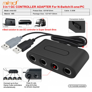 Adaptador USB 4 <span class=keywords><strong>en</strong></span> 1 para Controles de <span class=keywords><strong>GameCube</strong></span>, Compatible con Nintendo Switch, <span class=keywords><strong>Wii</strong></span> <span class=keywords><strong>U</strong></span> / PC, Compatible con Dropshipping - Product Image 1