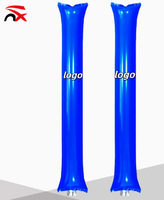 Bâtons de soutien gonflables de haute qualité pour cheerleading, diamètre personnalisable, couleur unie, accessoires de ballons portatifs pour créer une ambiance