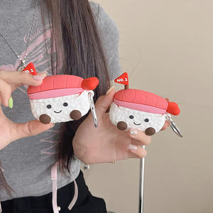 Coque de protection mignonne sur le thème des sushis pour Samsung pour <span class=keywords><strong>Galaxy</strong></span> Buds3/Buds3 Pro pour écouteurs Bluetooth - Product Image 1