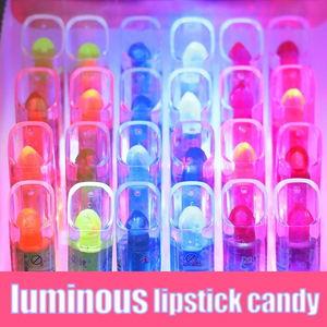 Caramella gommosa dei rossetti del giocattolo della lecca-lecca di forma del rossetto all'ingrosso per la pasticceria dei bambini - Product Image 3