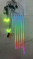Lampe LED avec application, 18 en 1, éclairage ambiant pour voiture, bandes acryliques, symphonie de couleurs, lampe d'ambiance intérieure