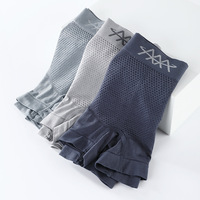 Vente en gros de shorts magnétiques 5D taille moyenne élastique haute boxer sous-vêtements respirants sans couture pour hommes