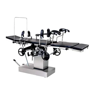 China Hospital Electric C-Arm Compatible Steel/Metal Surgical Operating Table General Surgery Theater Bed