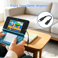Câble de charge USB-C double mode pour séries 3DS, 2DS, DSi, charge uniquement, pas de transfert de données, compatible avec les câbles de charge USB-A vers USB-C