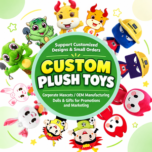 Fabricant de jouets en peluche personnalisés OEM ODM, mascottes d'entreprise, poupées en peluche sur mesure pour cadeaux promotionnels, petites commandes acceptées - Product Image 1