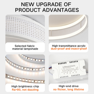 2025 New Design Contemporary Handmade Fabric <strong>Ceiling</strong> Light <strong>Lamp</strong> for Home Pendant Lighting Decor - Product Image 5