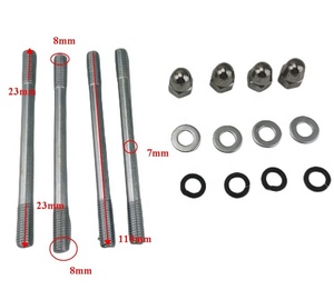 Kit de confinement de moteur ESUM 80cc avec écrou M8 boulon à Double extrémité 80cc pour pièces de moteur de vélo motorisé PK80 - Product Image 2