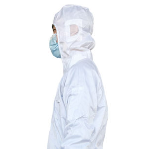 Esd antistatik Esd kaplı güvenli laboratuvar önlüğü Polyester giyim anti-statik tulum laboratuvar ceket antistatik elbise - Product Image 2