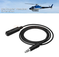 Câble adaptateur pour casque d'aviation pour casque Airbus vers prise GA avec gaine en PVC