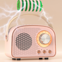 Altavoz Bluetooth de radio retro inalámbrico TF AUX FM multifunción de estilo popular