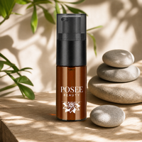 Hochwertige 30/35ml Hochtransparente Baby-Lotion Öl- & Serumflasche mit Lotionspumpe Reisegröße Spenderflasche
