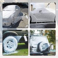 Pistolet à mousse haute pression en plastique et laiton pour le nettoyage automobile, ensemble durable de lance à mousse pour lave-auto avec connecteur rapide 1/4
