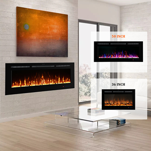 Calentador de <span class=keywords><strong>chimenea</strong></span> eléctrico decorativo Luxstar de 84 pulgadas con temperatura ajustable, decoración de <span class=keywords><strong>chimenea</strong></span> eléctrica de llama realista - Product Image 4
