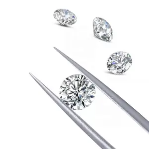 2022 ٪ أفضل سعر 1 قيراط D E F اللون VS1 شكل دائري ثمانية قلوب ثمانية أسهم المختبر نمت الماس لإعداد المجوهرات