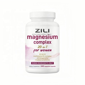 <span class=keywords><strong>Complejo</strong></span> de Magnesio de Marca Propia para Mujeres, 240 Cápsulas Vegetales, 20 en 1, con D3, K2 y Ashwagandha, Sin Rellenos, Sin OMG - Product Image 1