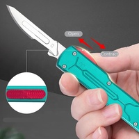 Cutter de précision OTF BH pour petites commandes en gros, couteau utilitaire EDC avec lame rétractable à changement rapide pour le travail de précision et la découpe au bureau