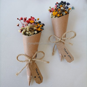 Ramo de Flores de Gypsophila Mini Personalizado Hecho a Mano al por Mayor con Imán, Flores Secas de Color Personalizado, Regalos de Boda para Invitados - Product Image 4