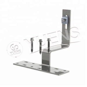 2024 Yuens OEM <strong>Supplier</strong> Aluminium <strong>Adjustable</strong> <strong>Solar</strong> Rack Flat Roof <strong>Panel</strong> Tilt Mount Brackets Rails <strong>Structures</strong> Hook Free - Product Image 1