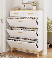 Produit à vendre populaire Vente en gros Style mince MDF couloir Foyer Étagère de rangement chaussure basculante armoire à seau intérieure