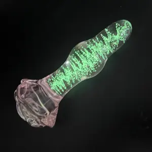 Estimulador de Cristal Luminoso con Forma de Flor, Tapón Anal de Cristal para Adultos - Product Image 5