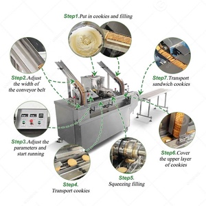 Đức đài loan kit một bánh sandwich <span class=keywords><strong>cookie</strong></span> sử dụng tay nhồi rotary biscuit làm cho máy để bán ở phía nam châu phi - Product Image 3