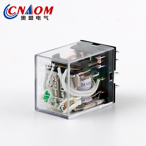 Relais électromagnétique miniature CNAOM 24V AC/DC 14 broches DPDT scellé usage général - Product Image 1