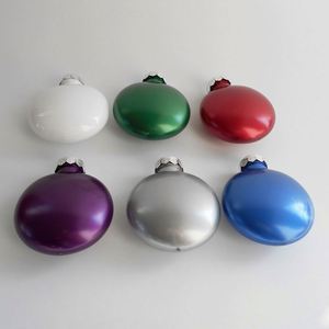 Matte Flat PET Christmas Ornaments Custom Eco Friendly Shatterproof Xmas <b>Tree</b> Hanging Decoration Gifts - Product Image 2