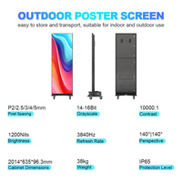 Offre Spéciale extérieur affiche LED affichage publicité Machine 640x1920mm LED panneau P3 P2.5 extérieur étanche numérique LED Totem