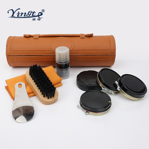 Yinste <b>Shoe</b> Care Kit 6 Pieces Professional Leather Cleaning Set For Men - Product Image 1
