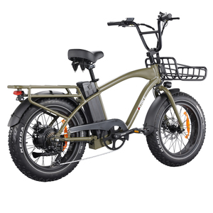 Nouveau Vélo Électrique 2026 de 20 Pouces, Style Rétro <span class=keywords><strong>Vintage</strong></span>, 48V 500W, Fat Tire, Beach Cruiser, pour la Neige - Product Image 4
