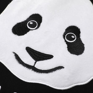 Camiseta con Dobladillo Curvo y Bordado 3D con Estampado de Panda, Unisex, Personalizable, Cuello Redondo, <span class=keywords><strong>Sudadera</strong></span> de Invierno, Gruesa, Talla Grande, 100% ODM - Product Image 5