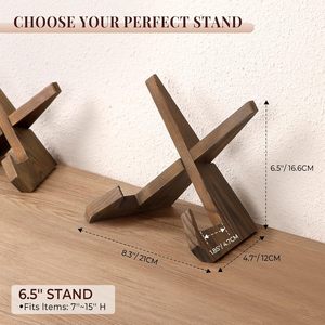 Étagère de bureau en bois rectangulaire à un seul niveau pour cadre photo et présentation décorative - Product Image 4