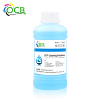 OCBESTJET DTF Nettoyant textile liquide, solution de nettoyage pour l'impression directe sur film (DTF) sur t-shirts en coton, encre d'impression directe sur film