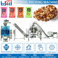 Tam Otomatik Vffs Dikey Paketleme Makinesi, Kuru Atıştırmalıklar, Meyve, Kuruyemiş, Gıda Granülleri için Şekillendirme, Doldurma, Kapatma ve Tartım Paketleme Makinesi