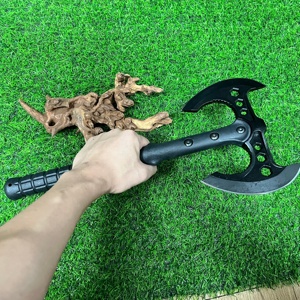 ขวานภูเขาใช้งานกลางแจ้งอเนกประสงค์ใบมีดสีดำแบบมืออาชีพ - Product Image 3