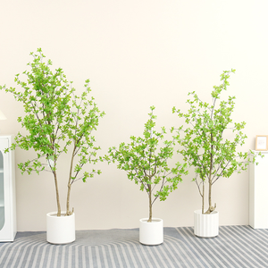 Dense Résistance UV Détachable Maison Décor Elegantissima Artificielle Dizygotheca Aralia Arbre Pot Planteur Élégant - Product Image 4