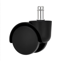 Poulie de meuble moderne en plastique nylon 2 pouces 50mm poulie pivotante en nylon pour chaise de bureau