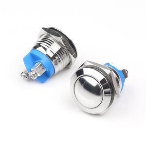 Momentari 스위치 시작 금속 16mm 링 Led 스테인레스 스틸 푸시 버튼 의료 장비 - Product Image 1