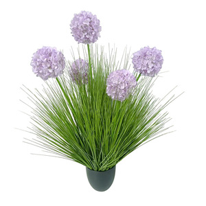 Hortensias Artificiales, Plantas de Caña en Flor, PVC Suave, Decoración de Interiores, Estilo Bonsái, 49 Bonsáis Explosivos - Product Image 1